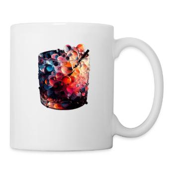 Abstraktes Cocktailglas - Tasse - Weiß - Rechts