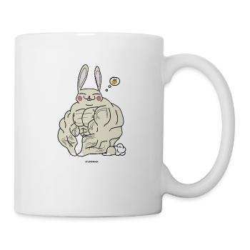 VEGI POWER BUNNY STUDIOHAKA - Tasse - Weiß - Rechts