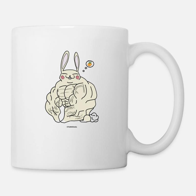 VEGI POWER BUNNY STUDIOHAKA - Mug blanc - blanc