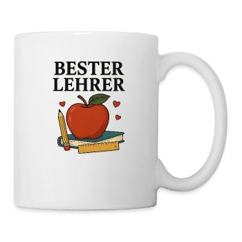 Bester Lehrer - Tasse - Weiß - Rechts