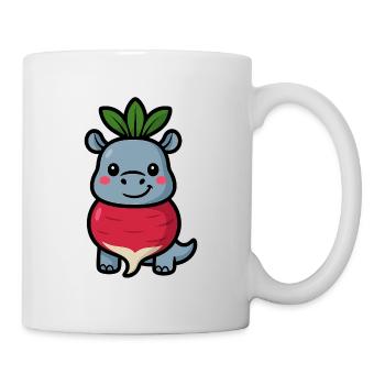 Rettipus - Tasse - Weiß - Rechts