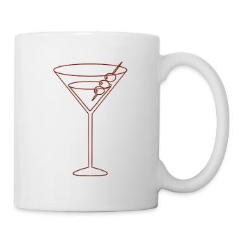 Oliven-Martini - Tasse - Weiß - Rechts