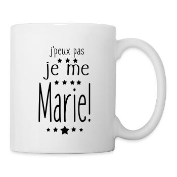 Je Me MARIe,citations,message,mariage - Mug blanc - blanc - Droite