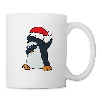 Weihnachten Dabbing Dab Pinguin - Tasse - Weiß - Rechts