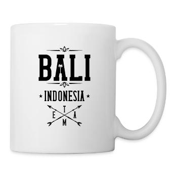 bali indonesien team strand - Tasse - Weiß - Rechts