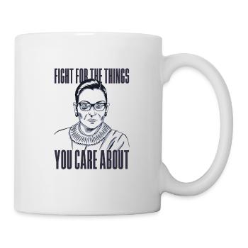 Zitat Ruth Bader Ginsburg Geschenkidee - Tasse - Weiß - Rechts