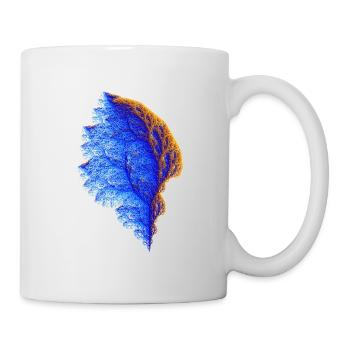 Fractal Tree #192 Mathematics Coral Julia Set - Mug - white - Right