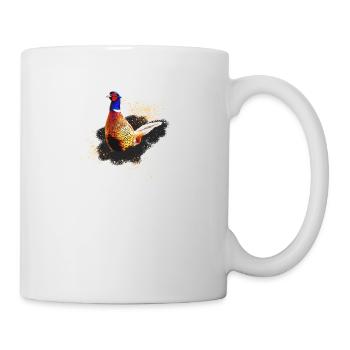 wunderschöner Fasan im Prachtkleid Pheasant - Tasse - Weiß - Rechts