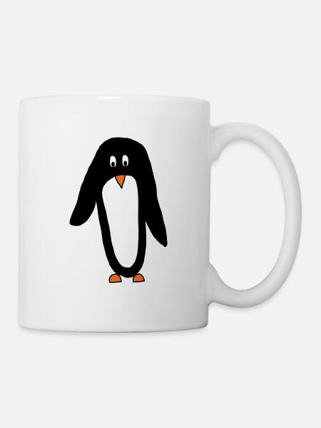 uiiii Handmade Animal "Pinguin" - Tasse - Weiß