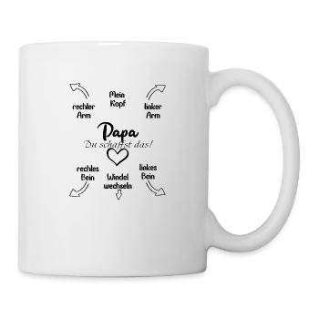 Papa, DU SCHAFFST DAS! - Tasse - Weiß - Rechts