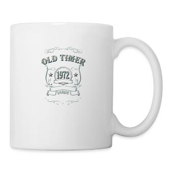 1972 born 50 birthday Old Timer 1972 - Mug - white - Right