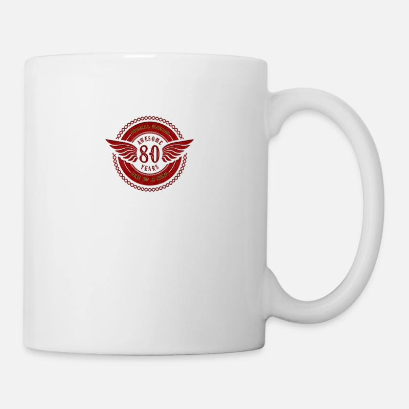 Cadeau d'anniversaire 80 ans 80 ans - Mug blanc - blanc