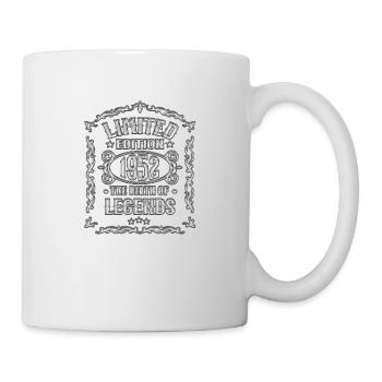 Birth Of Legends 1952 70 Geburtstag Vintage 1952 - Tasse - Weiß - Rechts