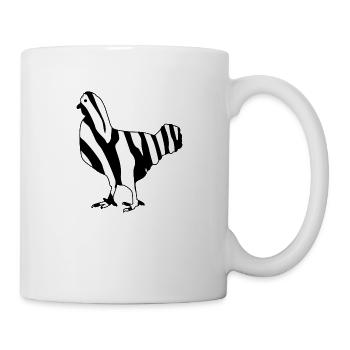 hühner hühnerleben auf dem dorf - Tasse - Weiß - Rechts