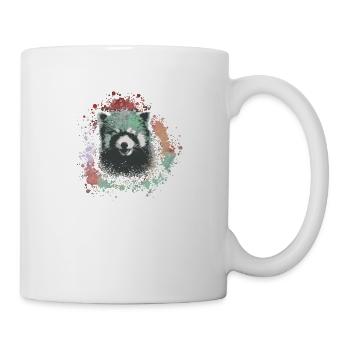 Red panda, graffiti, painting, panda bear, bear, colorful - Mug - white - Right