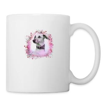 Sloughi, hund, graffiti,pink,malerei - Tasse - Weiß - Rechts
