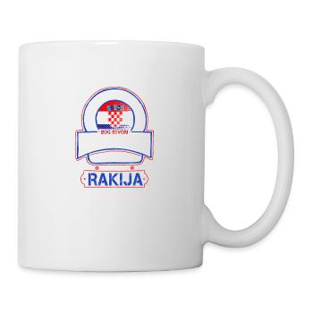 Kroaten und Rakija Hrvati i Rakija - Tasse - Weiß - Rechts