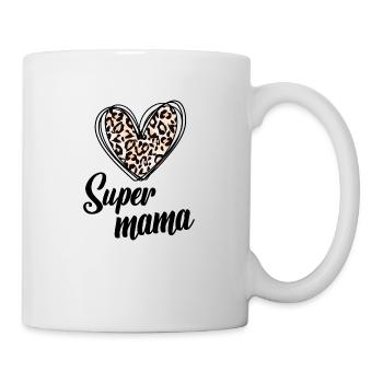 Super mama - Mug blanc - blanc - Droite