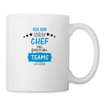 Stolzer Chef eines fantastischen Teams - Tasse - Weiß - Rechts