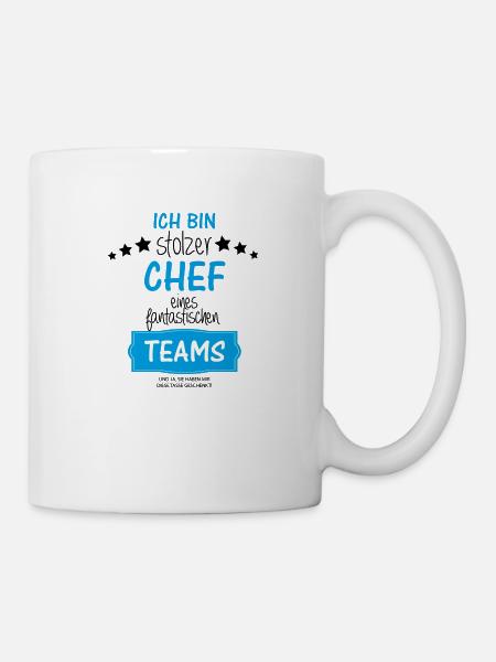 Stolzer Chef eines fantastischen Teams - Tasse - Weiß