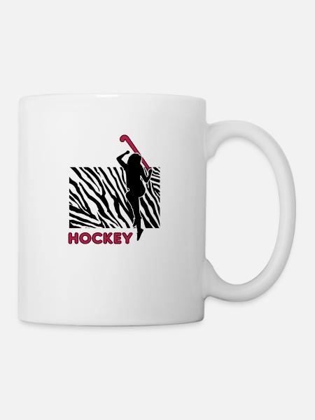 Hockey Feldhockey Hockeygirl Hockey-zebra - Tasse - Weiß