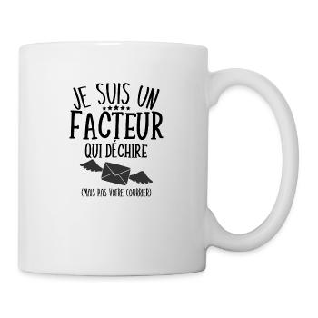 Facteur qui Déchire - - Mug blanc - blanc - Droite