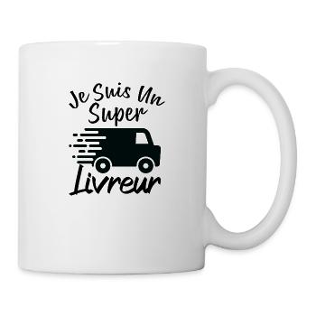 Je suis un Super Livreur - Mug blanc - blanc - Droite