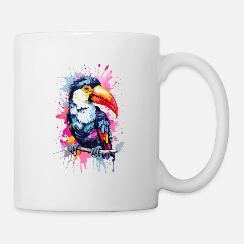 Tucan Bird Colorful - Mug - white