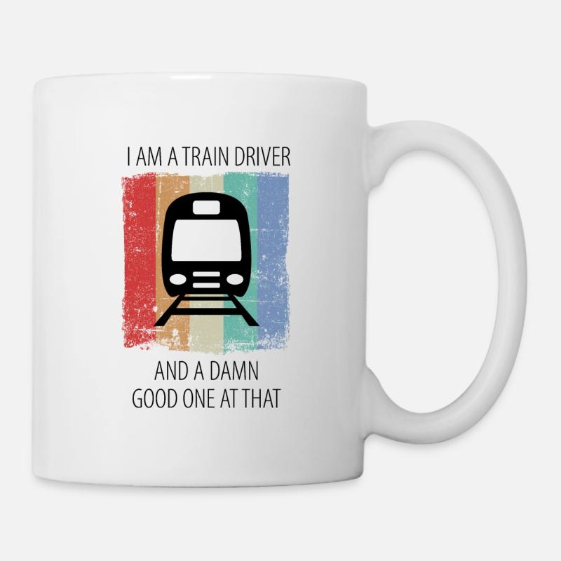 Zug Eisenbahn Eisenbahner Züge Triebfahrzeugführer - Tasse - Weiß