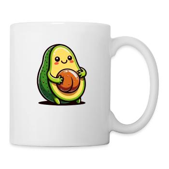 Avocado Krault Bauch - Tasse - Weiß - Rechts