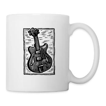 Guitare, guitariste - Mug blanc - blanc - Droite