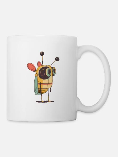 Grashüpfer - Tasse - Weiß