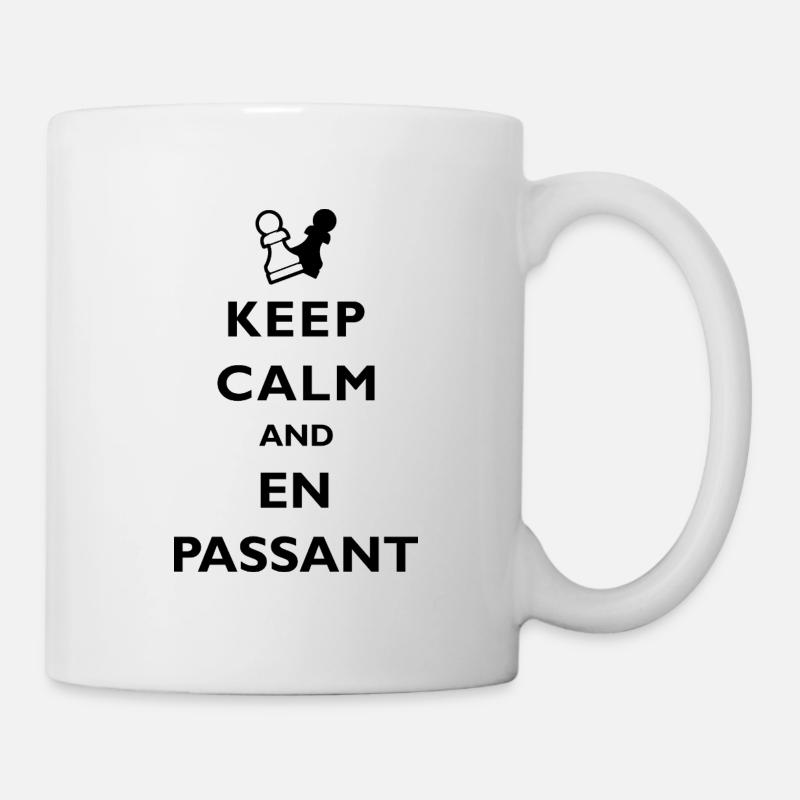 Restez calme et en passant - Mug blanc - blanc