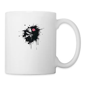 Kunstauge - Tasse - Weiß - Rechts