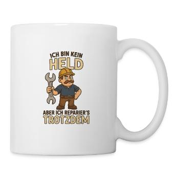 Handwerker mit Humor - Tasse - Weiß - Rechts