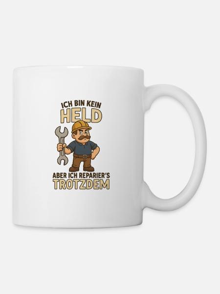 Handwerker mit Humor - Tasse - Weiß