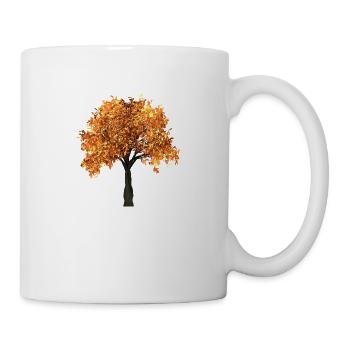 Schöner Baum mit gelben Blätter - Tasse - Weiß - Rechts