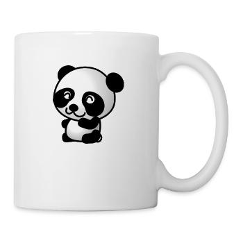 Niedlicher Panda - Tasse - Weiß - Rechts