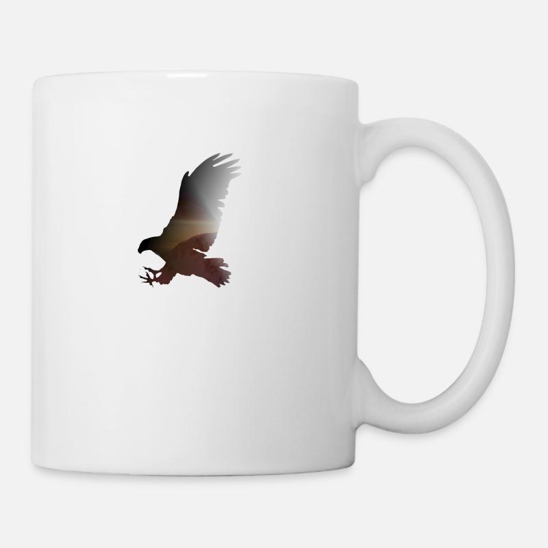 Adler Berge - Tasse - Weiß