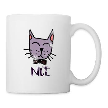 Katze - Tasse - Weiß - Rechts