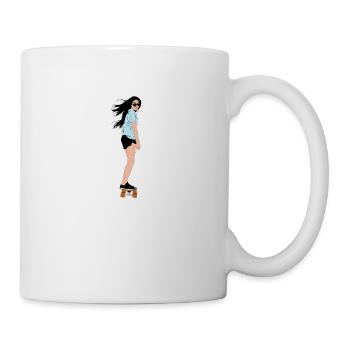 Skater Skater Girl Skateboarding Skating Skate - Mug - white - Right
