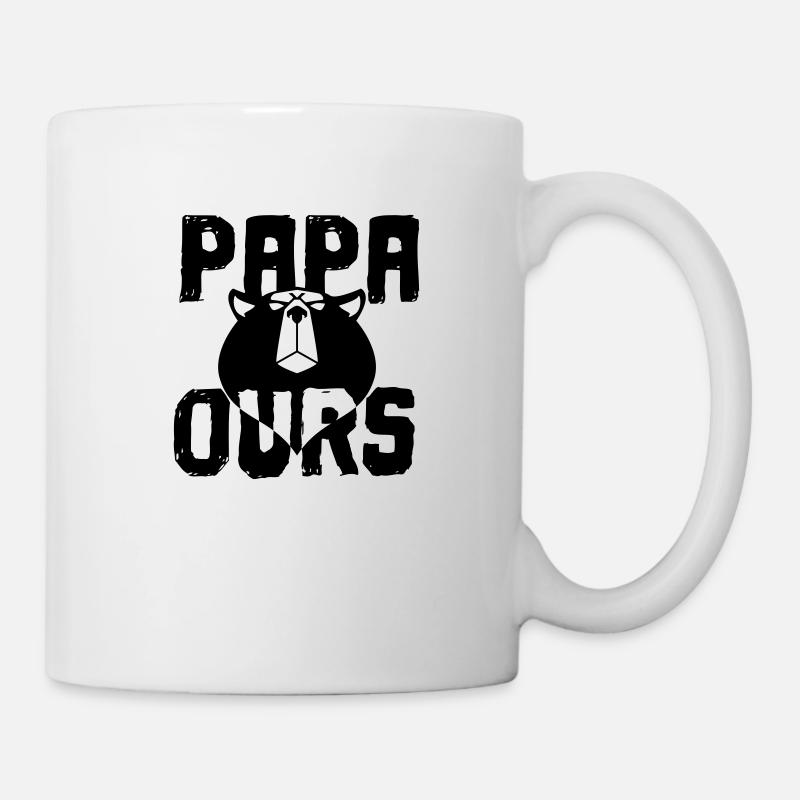 Papa ours - Mug blanc - blanc