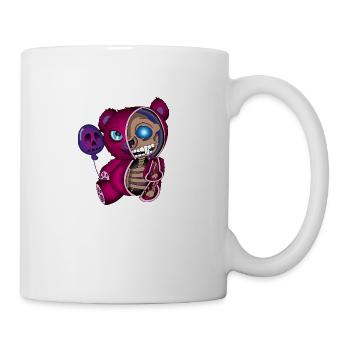 Skull Teddy bear skeleton Halloween gift idea - Mug - white - Right