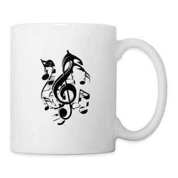 Clef notes - Mug - white - Right