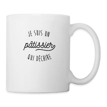 Je suis pâtissier qui déchire - Mug blanc - blanc - Droite