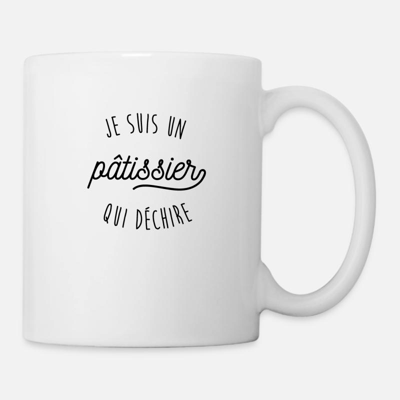 Je suis pâtissier qui déchire - Mug blanc - blanc