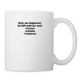 Fressen schlafen trainieren für optimales wachstum - Tasse - Weiß - Rechts
