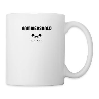 Hammer. Nordischer Gott. Nordgott aus Sagenwelt - Tasse - Weiß - Rechts