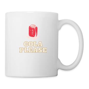 COLA PLEASE - Mug blanc - blanc - Droite