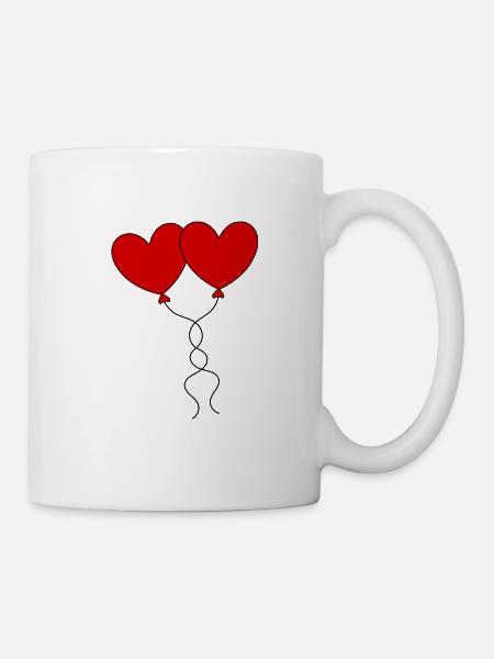 Valentinstag, Valentinstag, Valentinstag - Tasse - Weiß